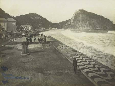 : Malta, Augusto, 1864-1957  Título: Avenida Atlântica, parte do Leme - Rio de Janeiro - 1921. 